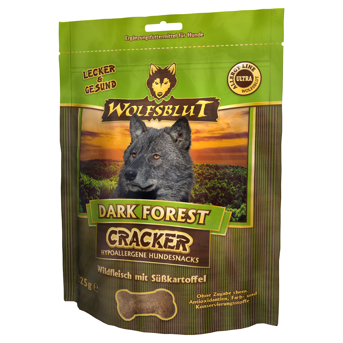 Wolfsblut Cracker Dark Forest, zvěřina 225 g