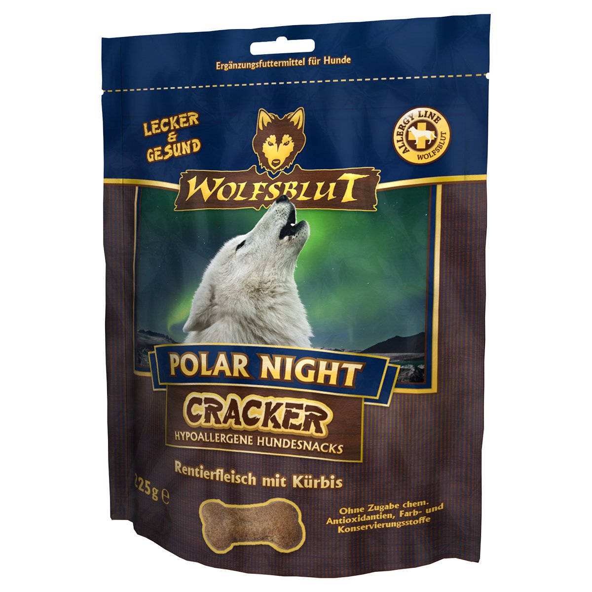 Wolfsblut Cracker Polar Night, sobí maso 225 g