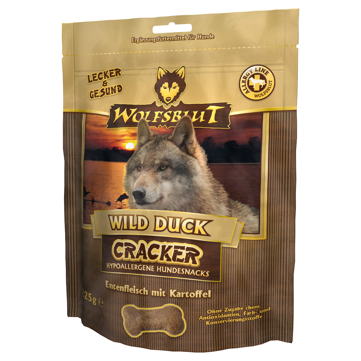 Levně Wolfsblut Cracker Wild Duck, kachní maso 225 g