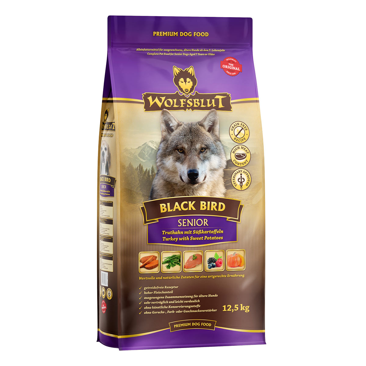 Levně Wolfsblut Black Bird Senior 12,5 kg