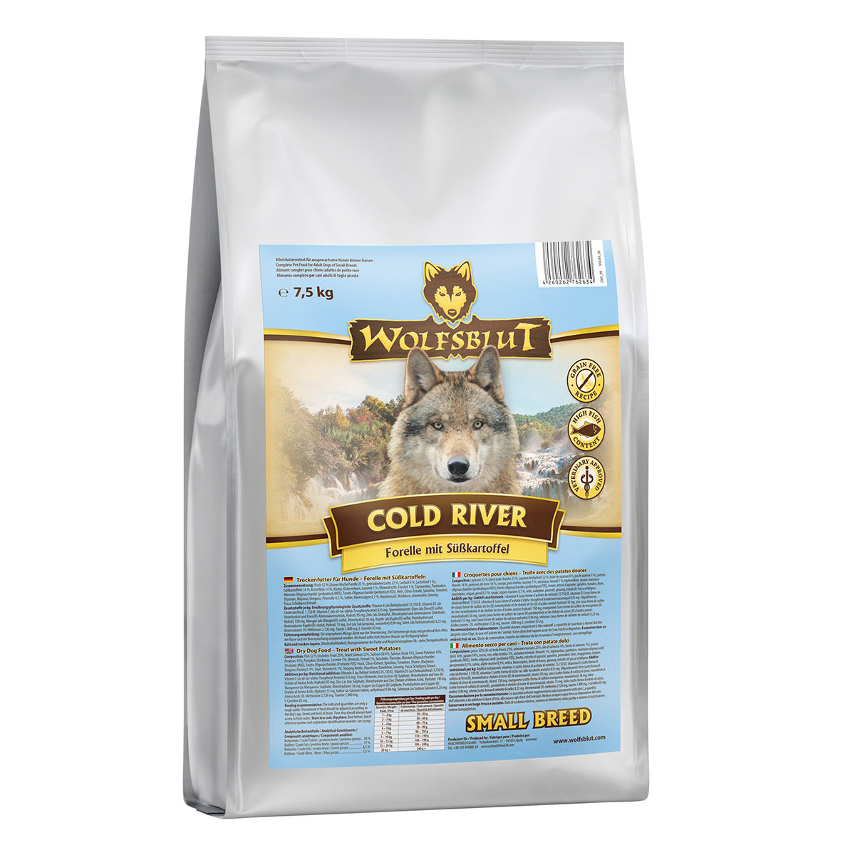 Levně Wolfsblut Cold River Small Breed 7,5 kg