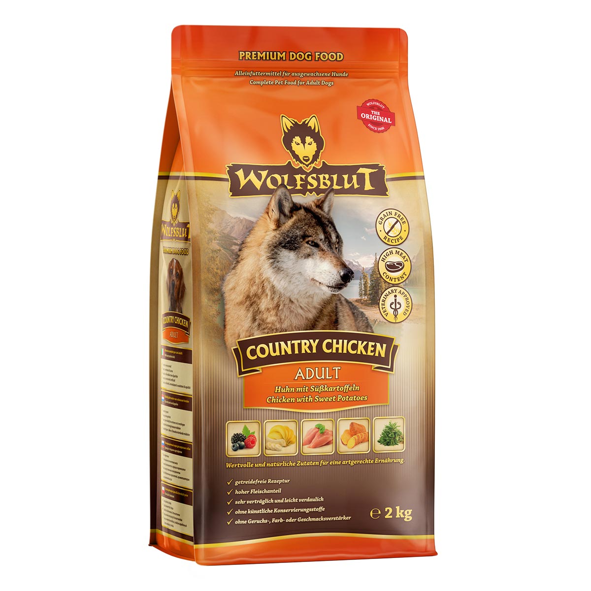 Levně Wolfsblut Country kuřecí Adult 2 kg