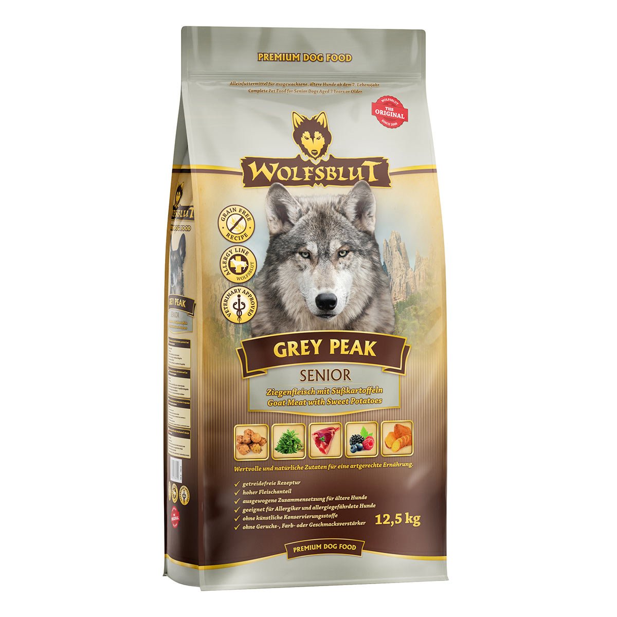 Wolfsblut Grey Peak Senior 2 × 12,5 kg