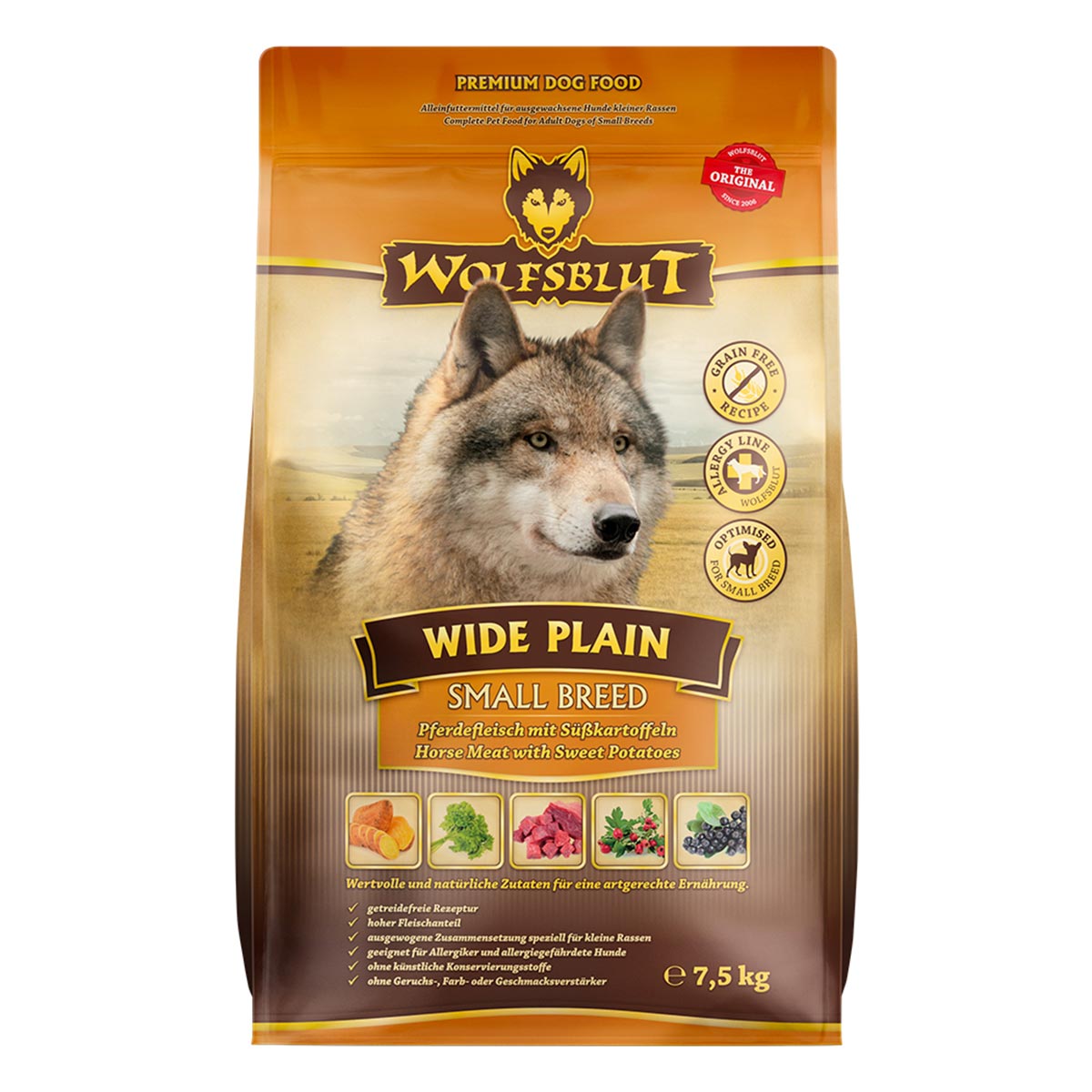 Wolfsblut Wide Plain Small Breed 7,5 kg