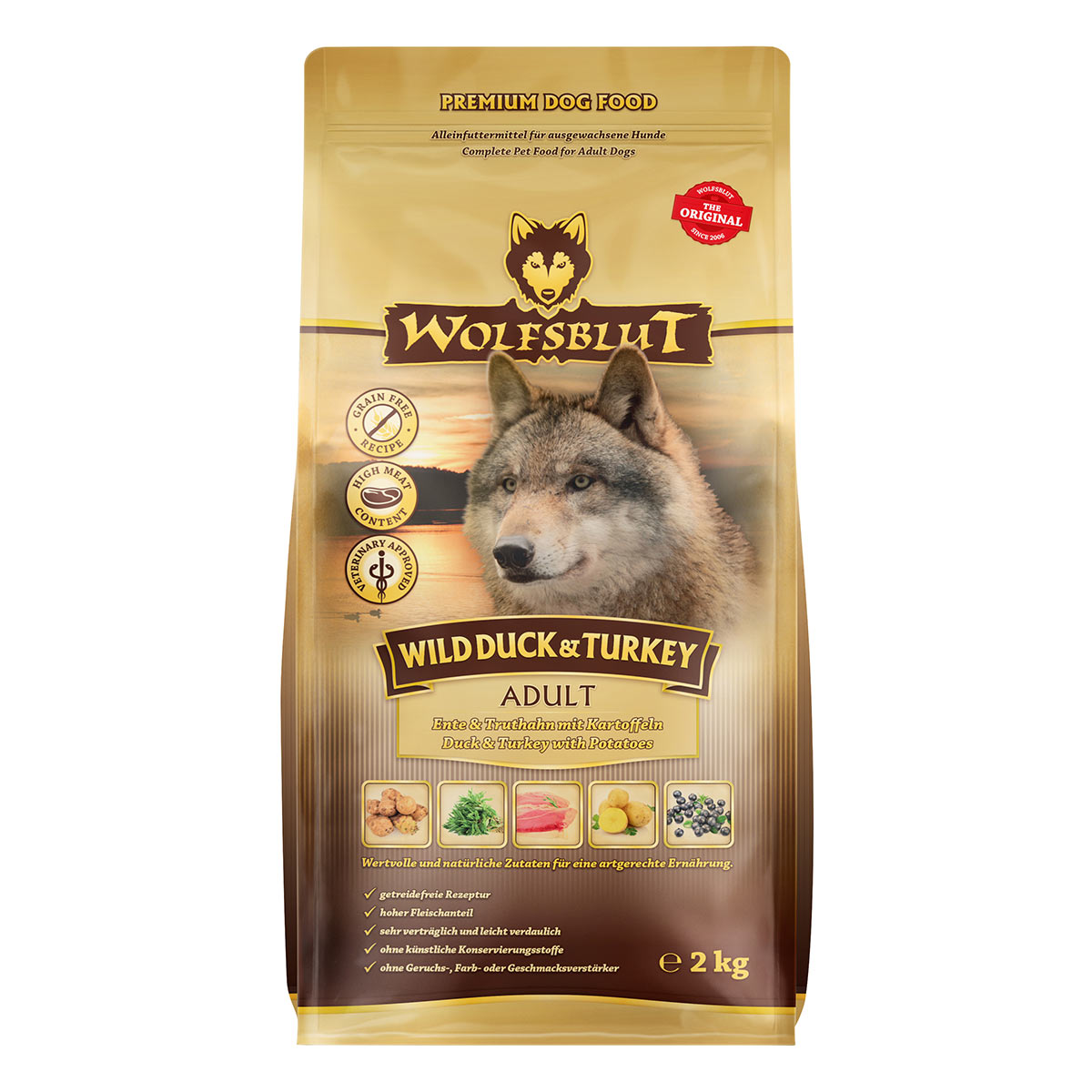 Wolfsblut Wild Duck & Turkey Adult 2 kg