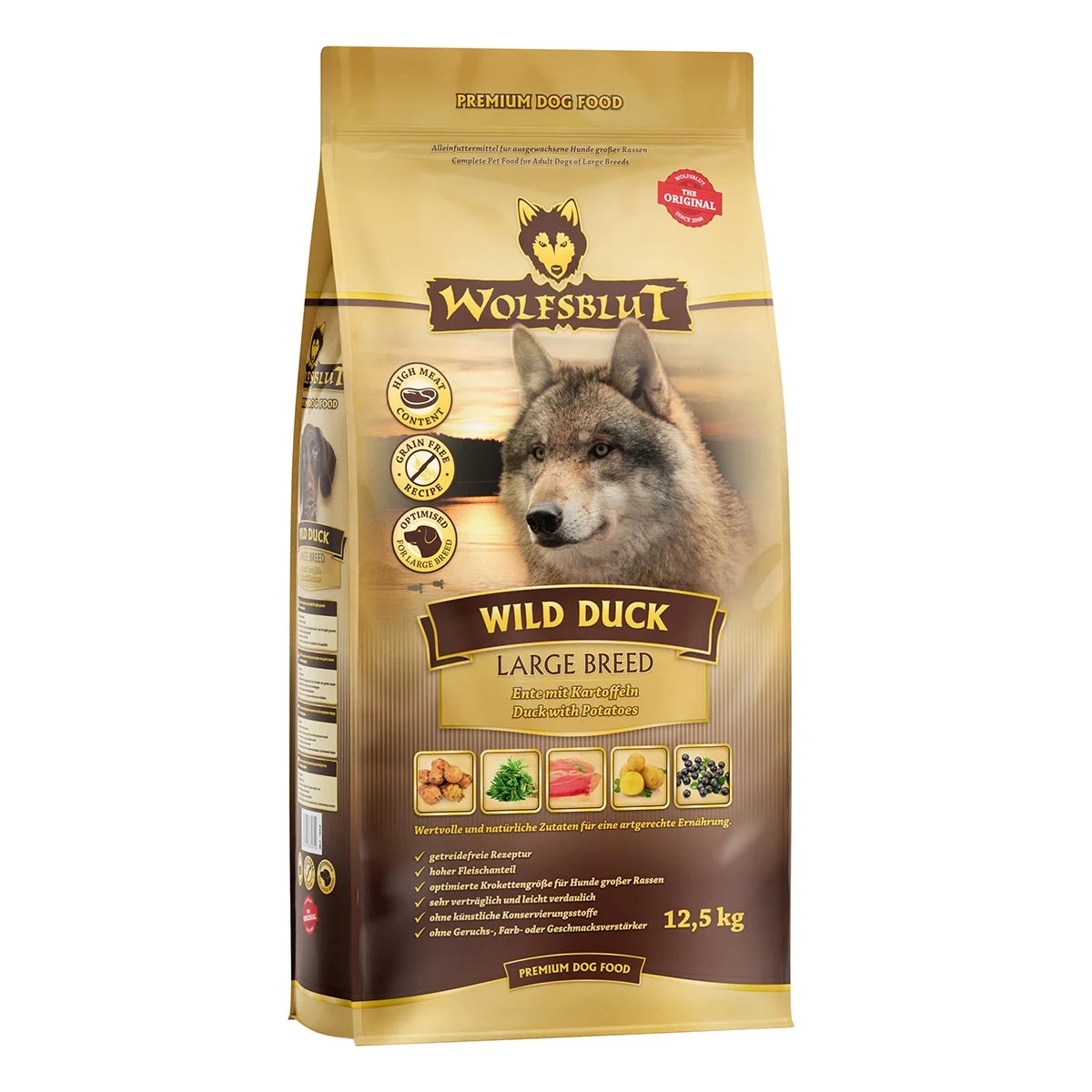 Levně Wolfsblut Wild Duck Large Breed 12,5 kg