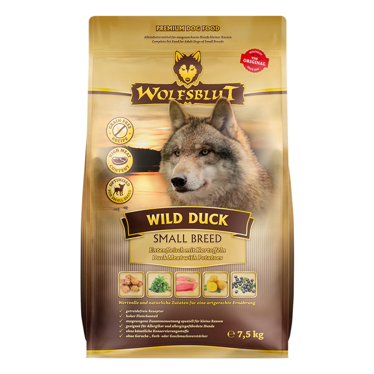 Levně Wolfsblut Wild Duck Small Breed 7,5 kg