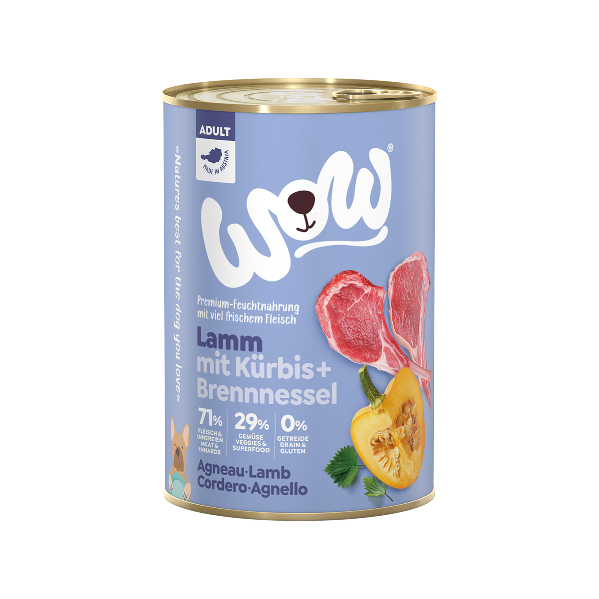 WOW Adult jehněčí 6 × 400 g