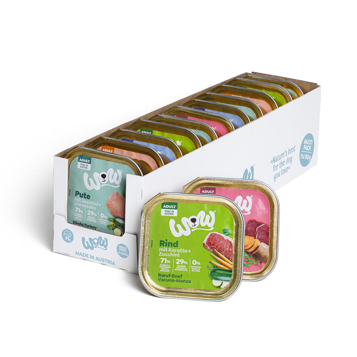 WOW Adult kombinované balení, 11× 150 g