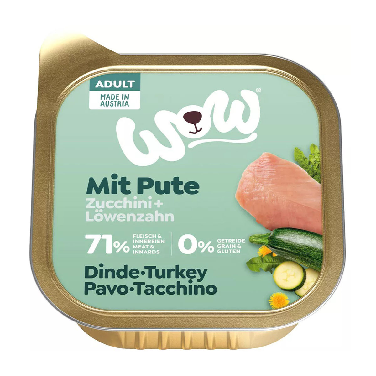 Levně WOW Adult krůtí maso 11x150g