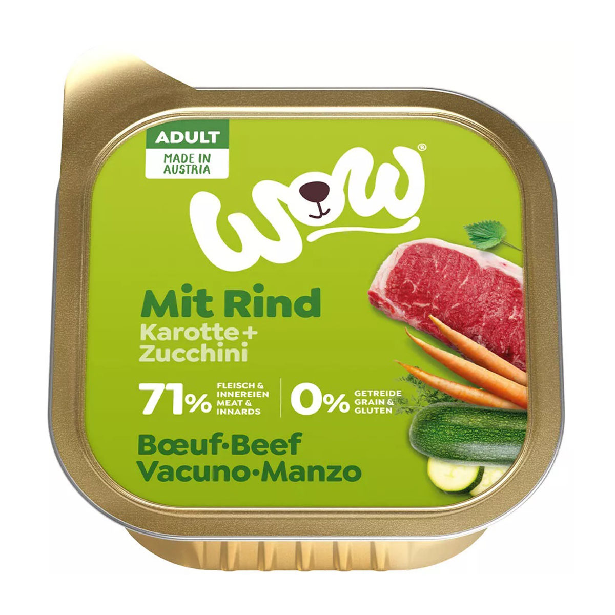 WOW Adult hovězí maso 11 × 150 g