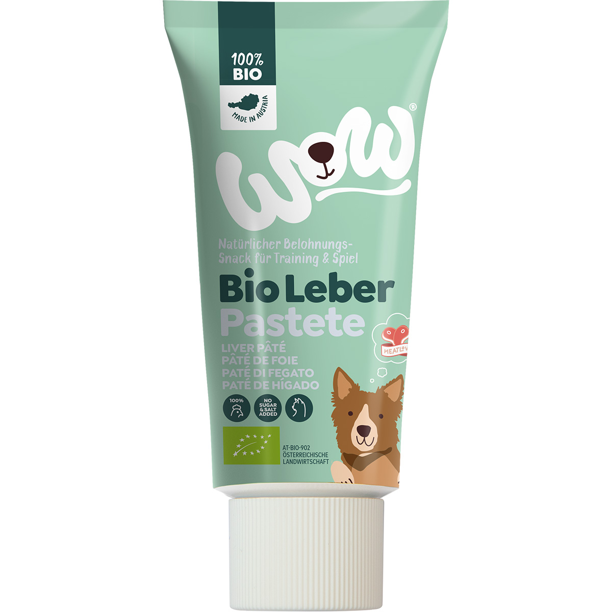 Levně WOW BIO játrová paštika 3 × 80 g