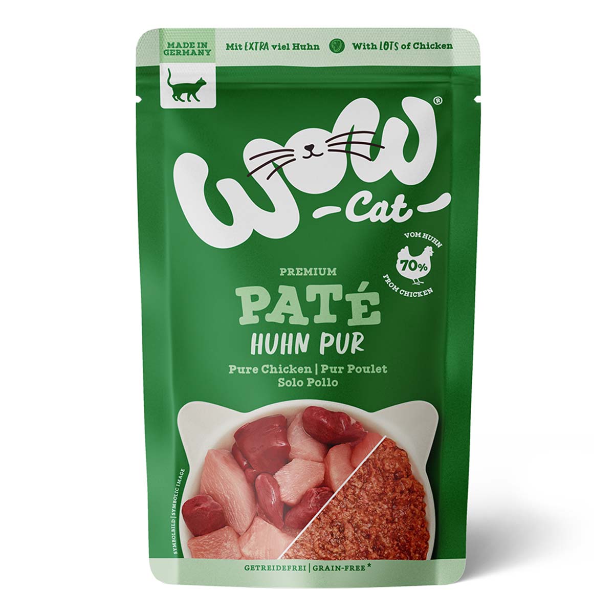 WOW CAT Adult Huhn Pur