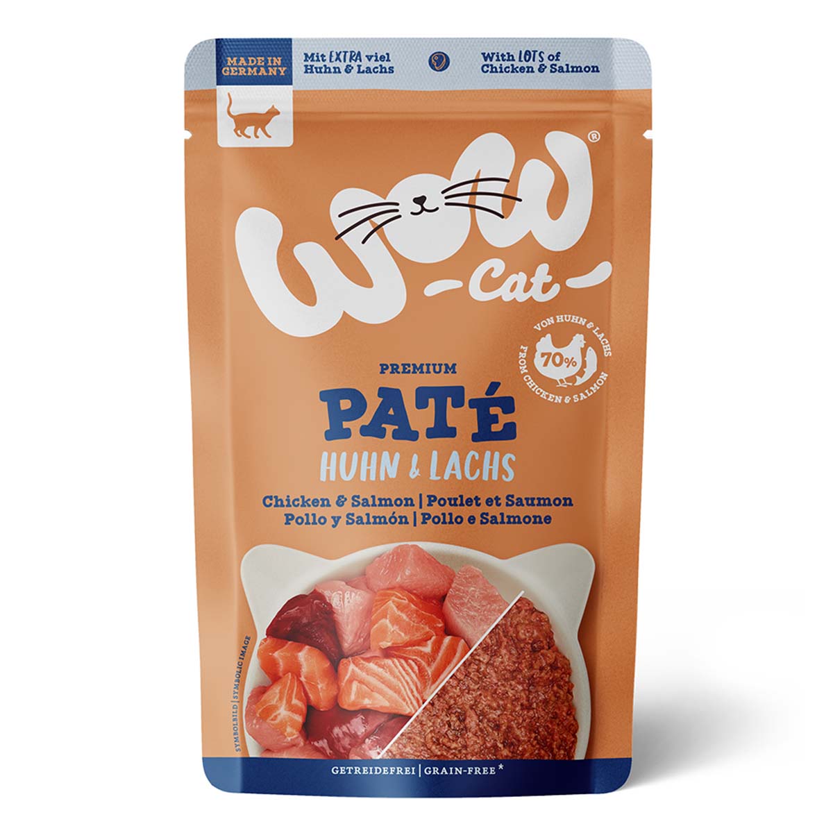 WOW CAT Adult Huhn &amp; Lachs