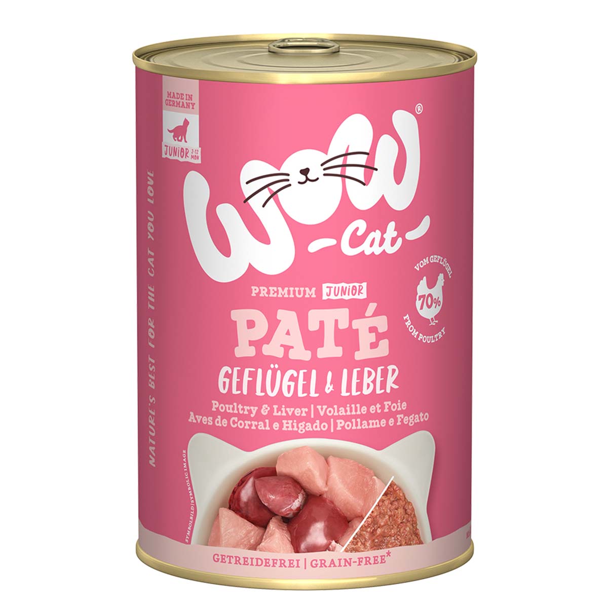 WOW CAT Junior Geflügel &amp; Leber