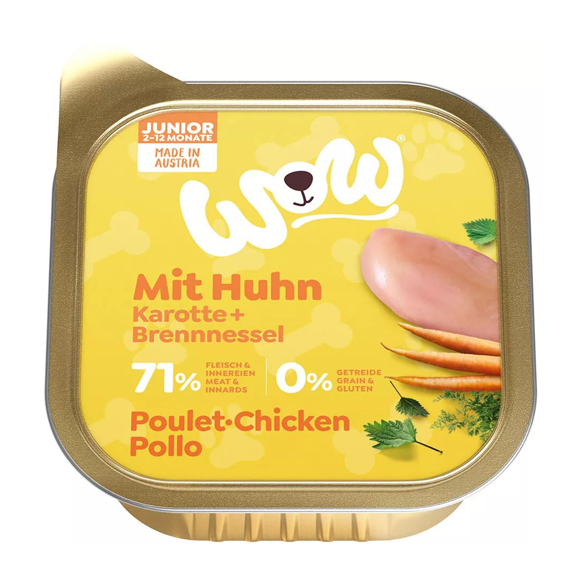 WOW Junior kuřecí maso 11 × 150 g