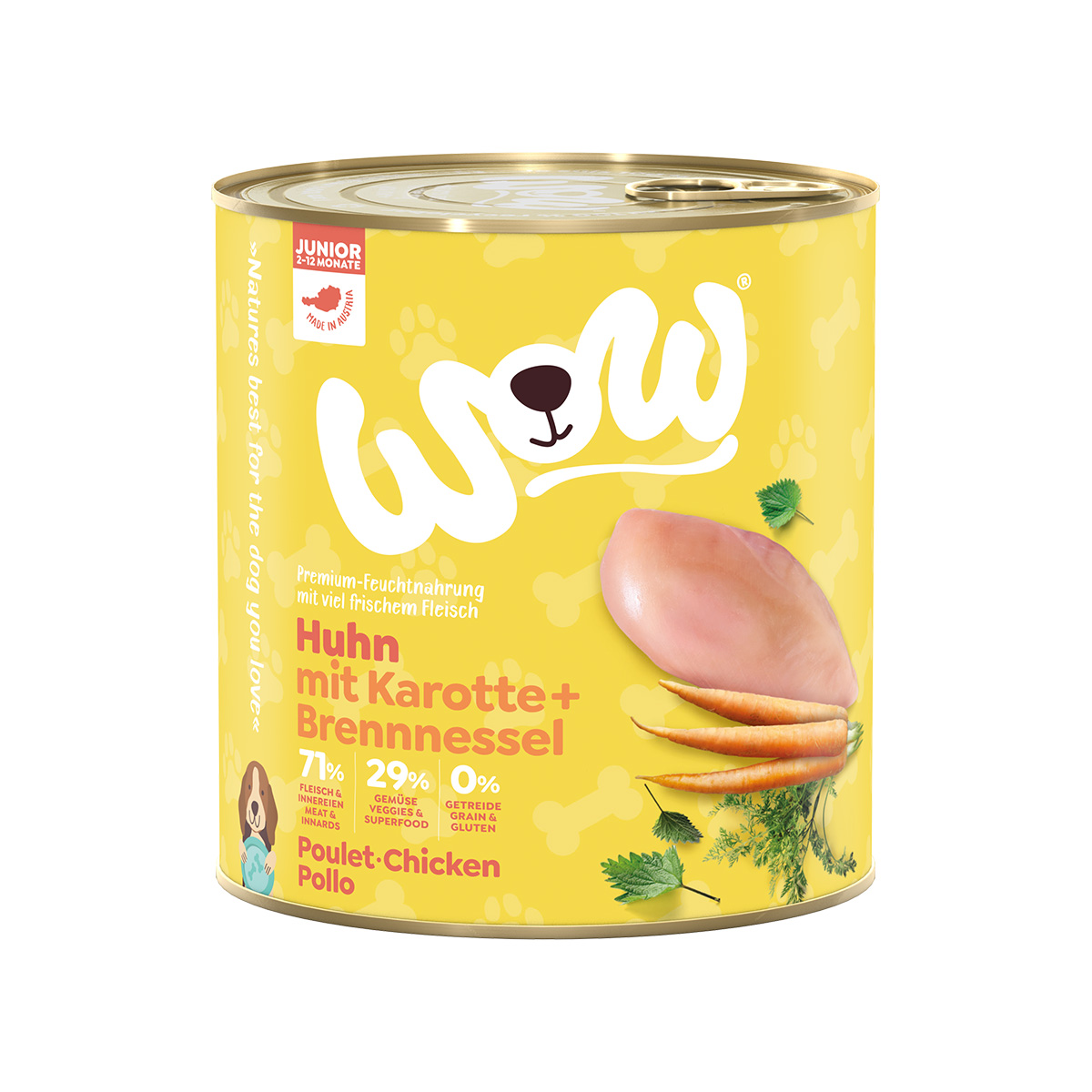 Levně WOW Junior kuřecí maso 6 × 800 g