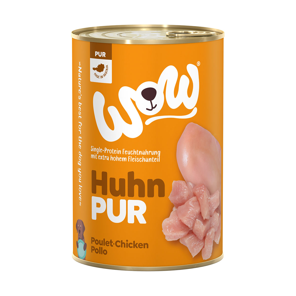 WOW Pur čisté kuřecí maso 6 × 400 g