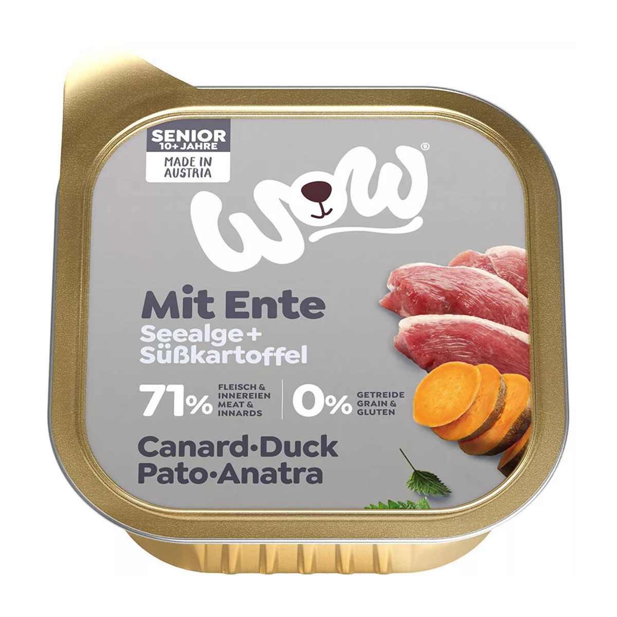 WOW Senior kachní maso 11 × 150 g