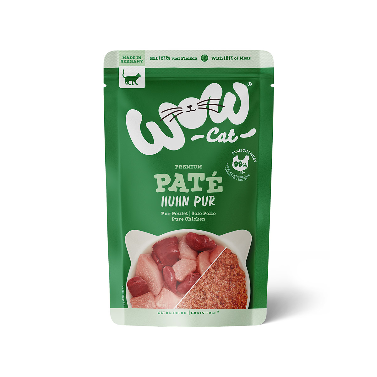 Levně WOW CAT Adult čisté kuřecí maso 12 × 125 g