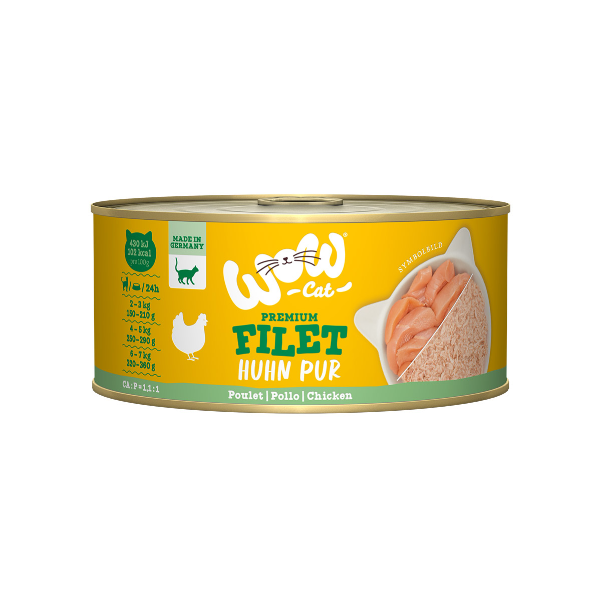 Levně WOW CAT kuřecí filet 12× 70 g