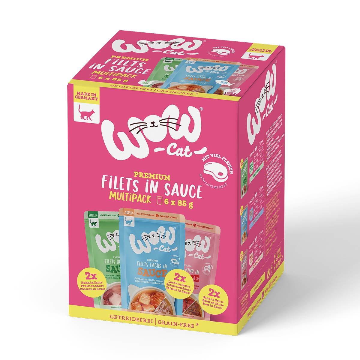 WOW CAT Sauce MULTIPACK 6 × 85 g