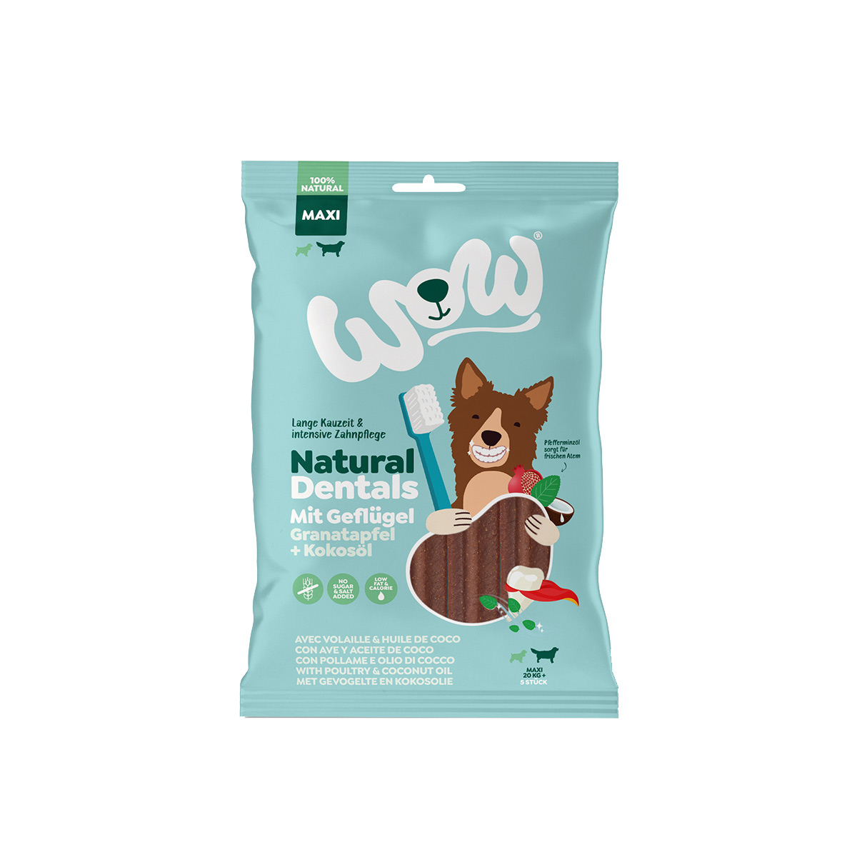 WOW Natural Dentals drůbež MAXI 275 g
