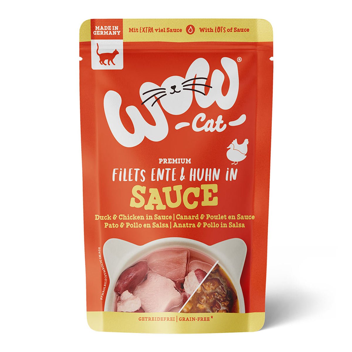 WOW CAT Filets Ente &amp; Huhn in Sauce