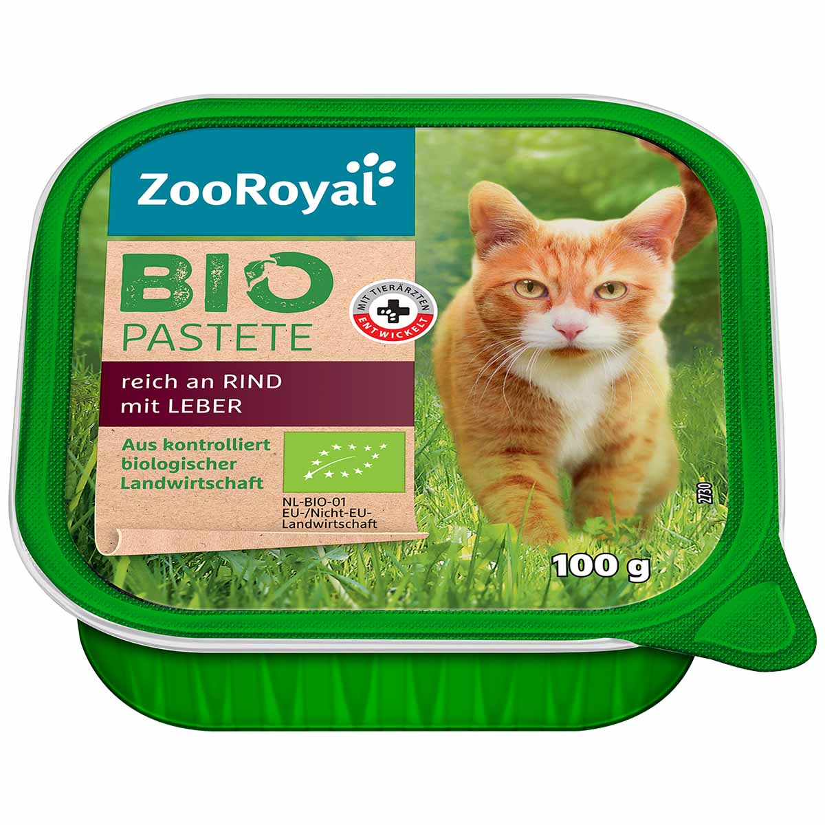ZooRoyal Bio Pastete reich an Rind mit Leber