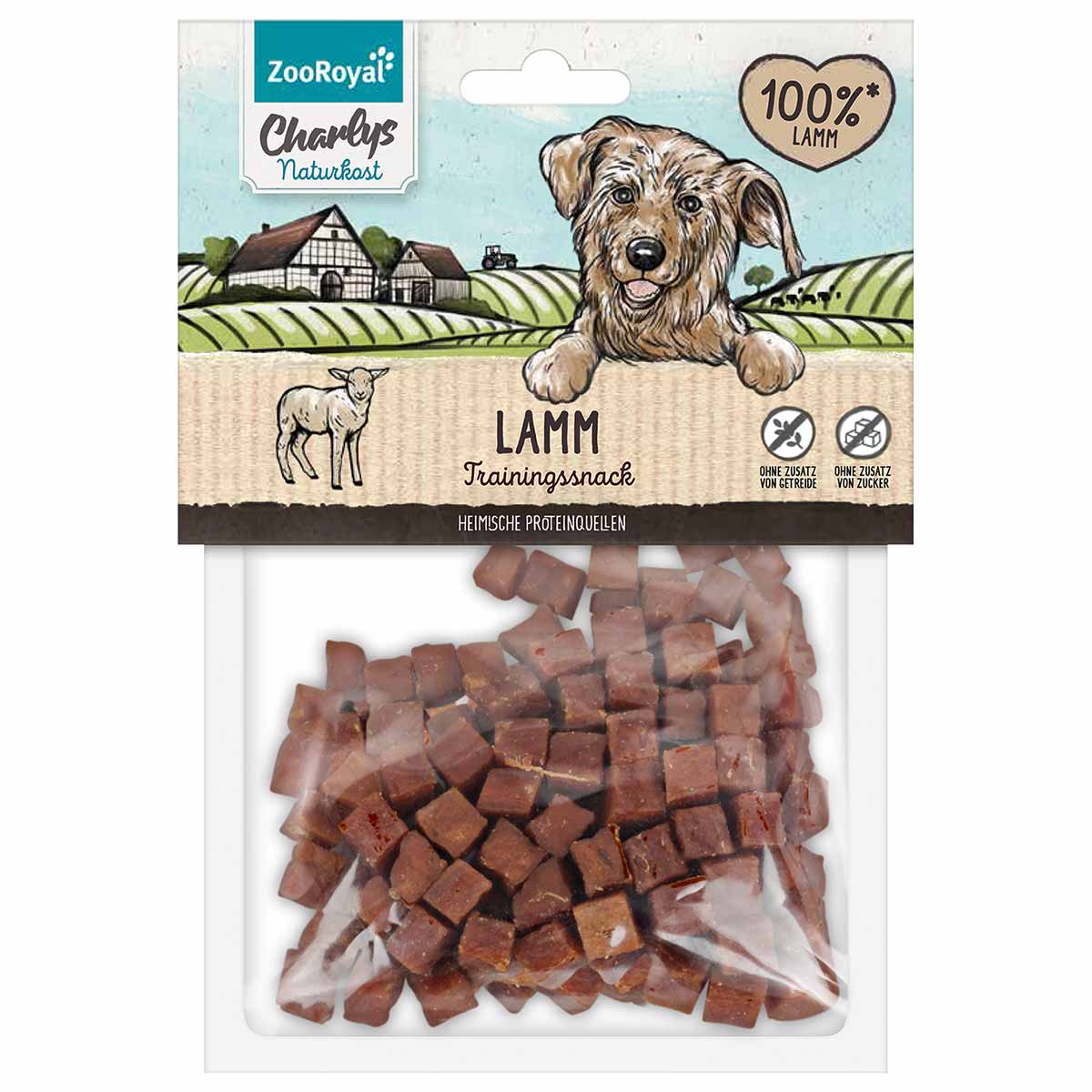 ZooRoyal Charlys Naturkost Trainingssnack Lamm 100g