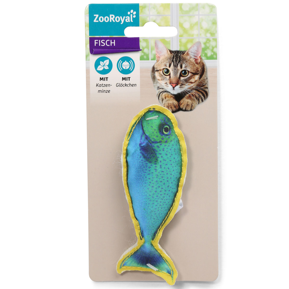 ZooRoyal Fisch mit Katzenminze & Glöckchen ZooRoyal Fisch mit Katzenminze & Glöckchen
