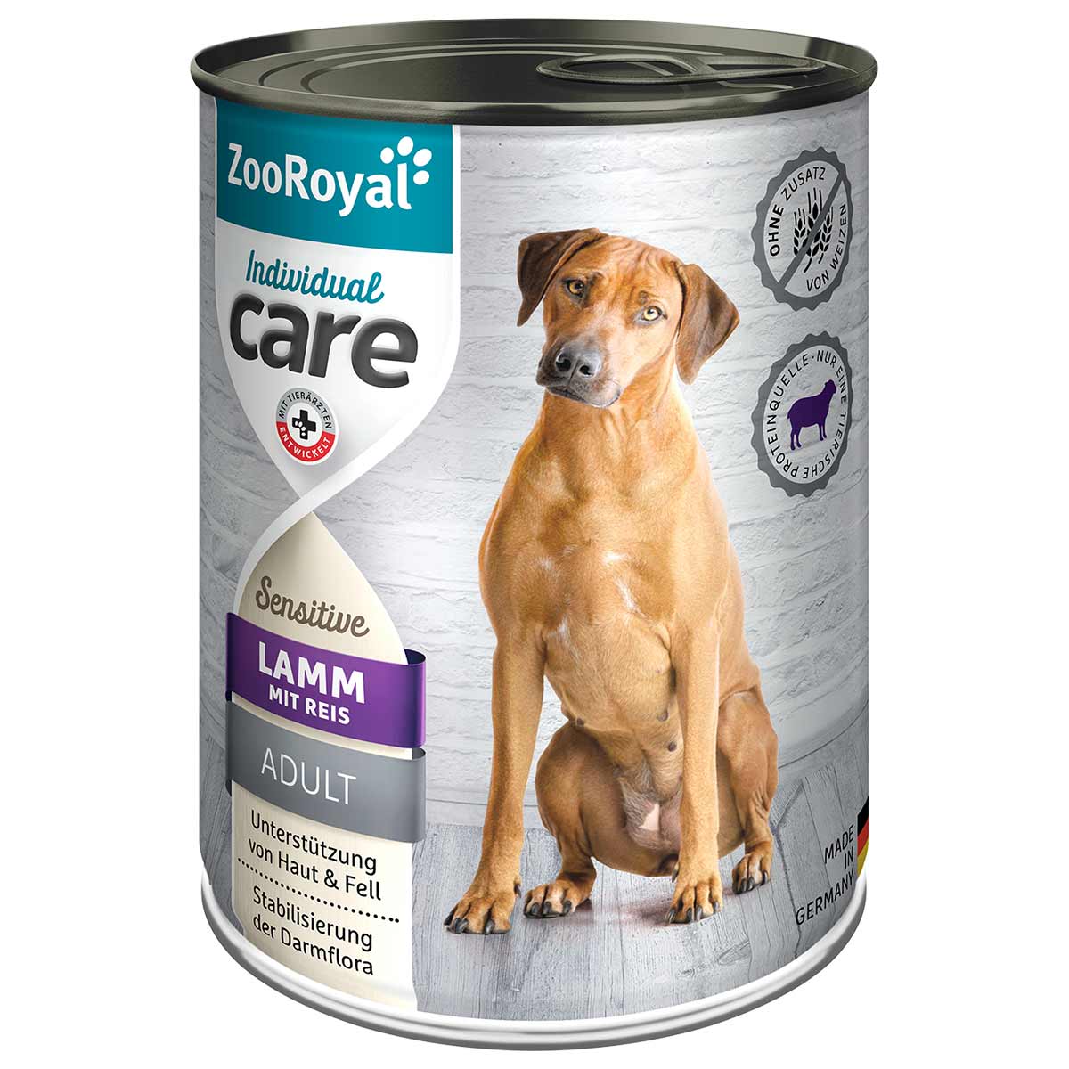 ZooRoyal Individual care Sensitive Lamm mit Reis 12x400g