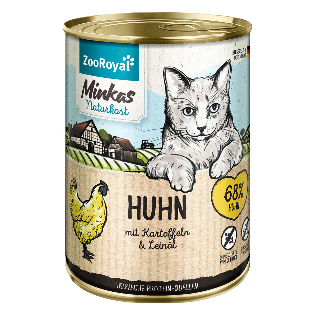 ZooRoyal Minkas Naturkost Adult Huhn mit Kartoffeln & Leinöl 6x400g ZooRoyal Minkas Naturkost Adult Huhn mit Kartoffeln & Leinöl 6x400g