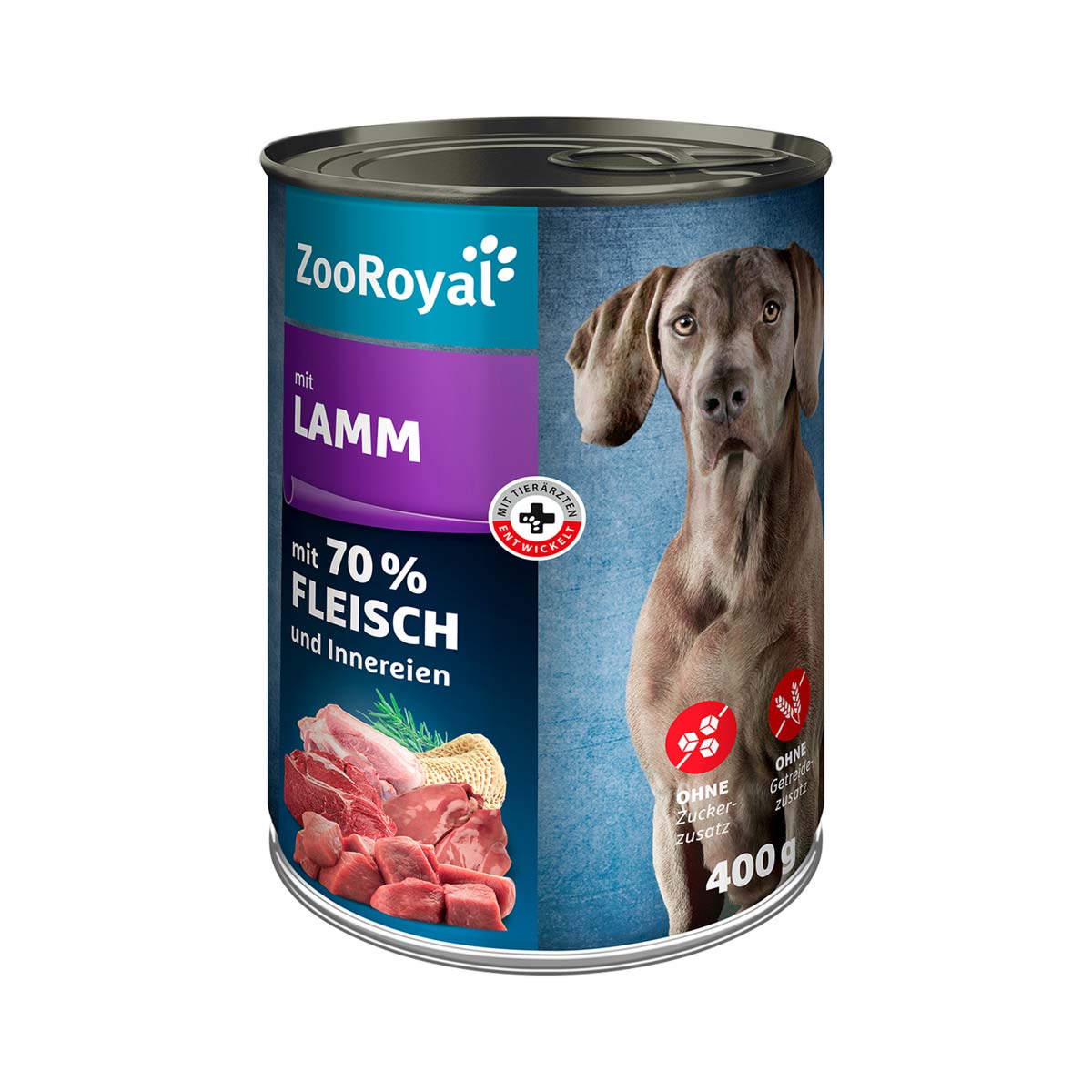 ZooRoyal Hunde-Nassfutter mit Lamm 6x400g