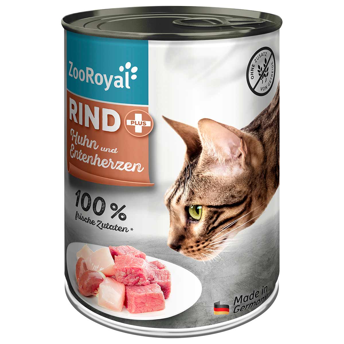 ZooRoyal Rind + Huhn & Entenherzen 400g 6x400g ZooRoyal Rind + Huhn & Entenherzen 400g 6x400g