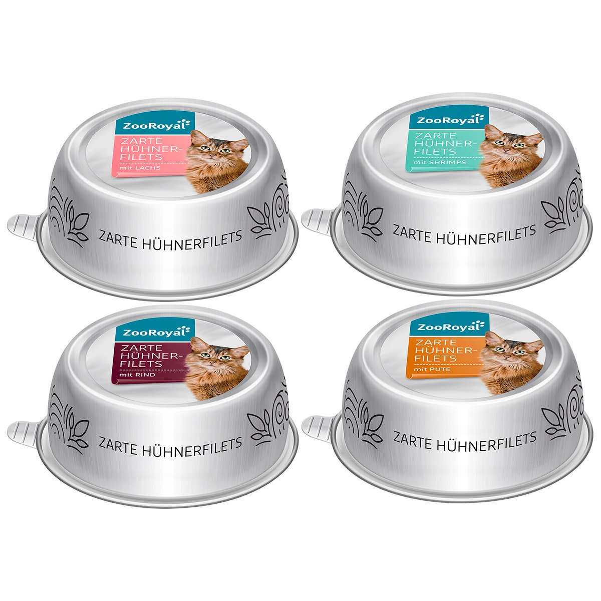 SnackOMio Filetstreifen Mixpaket Huhn/Ente 4x70g bei ZooRoyal