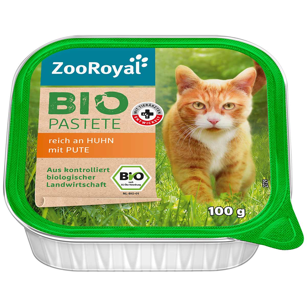 ZooRoyal Bio Pastete reich an Huhn mit Pute 100g