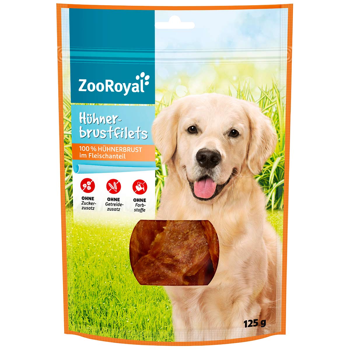 SnackOMio Filetstreifen Mixpaket Huhn/Ente 4x70g bei ZooRoyal