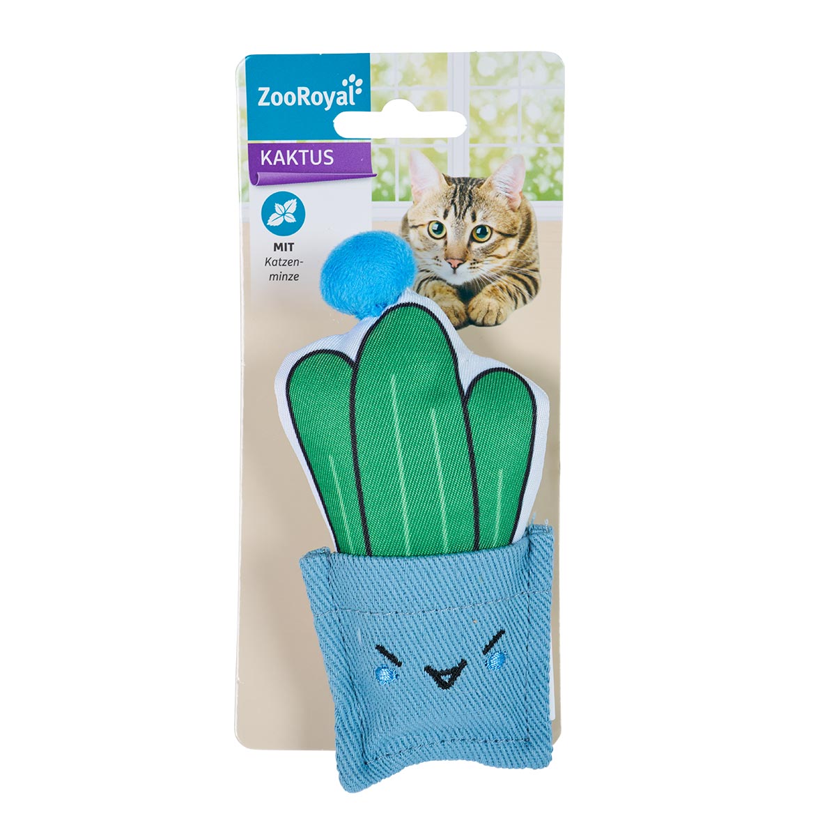ZooRoyal Katzenspielzeug Kaktus mit Katzenminze
