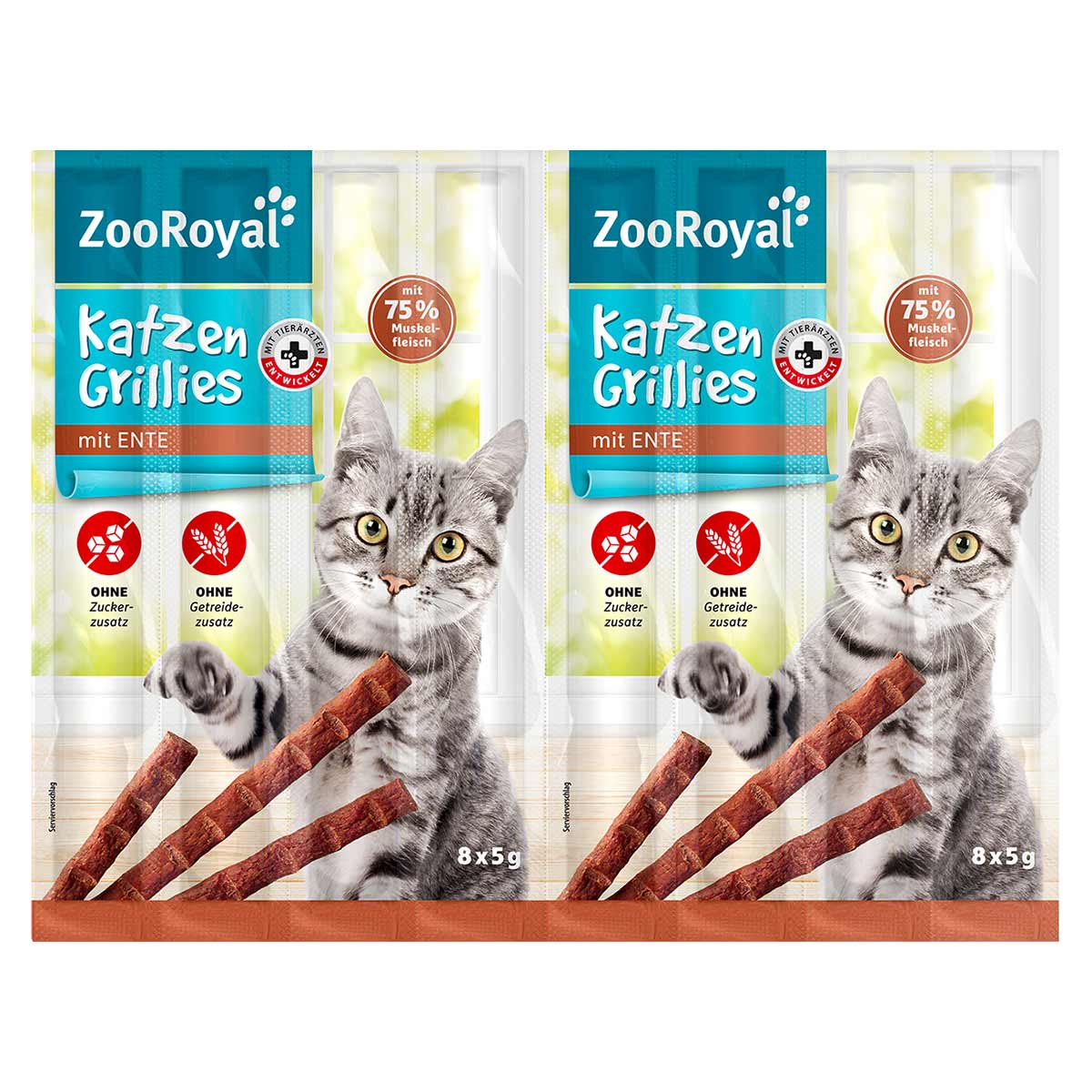 ZooRoyal Katzen-Grillies mit Ente