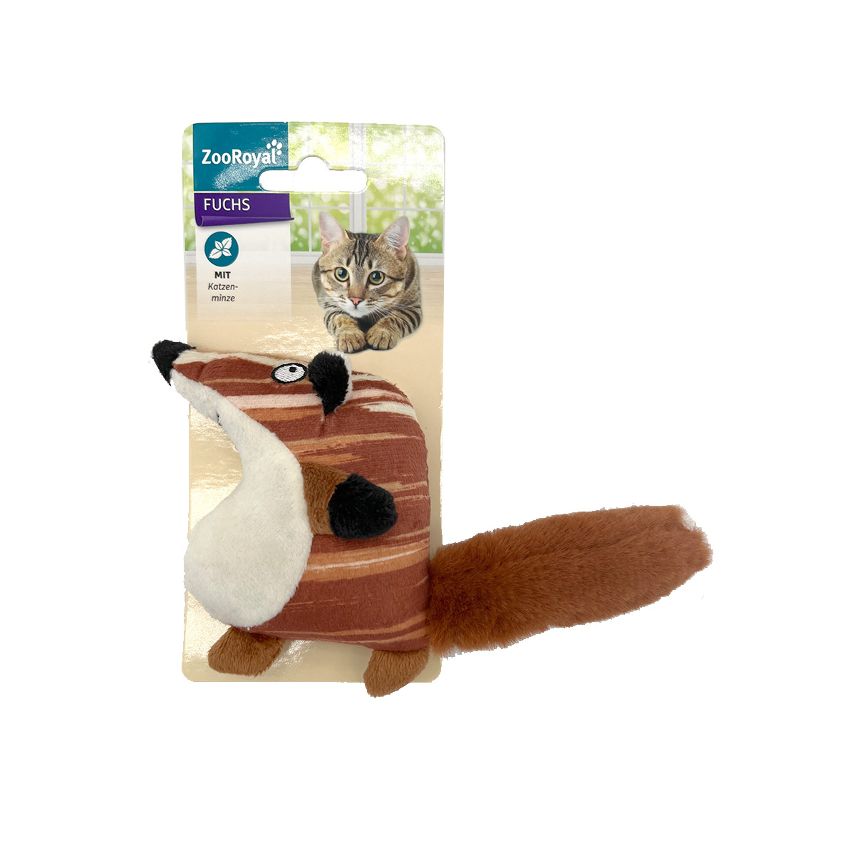 ZooRoyal Katzenspielzeug Fuchs mit Katzenminze