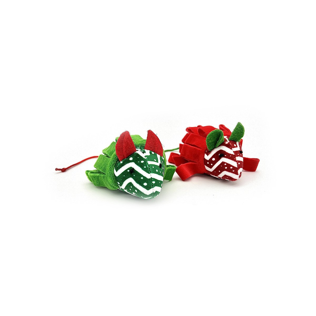 ZooRoyal Weihnachtsmäuse mit Katzenminze 2er Set
