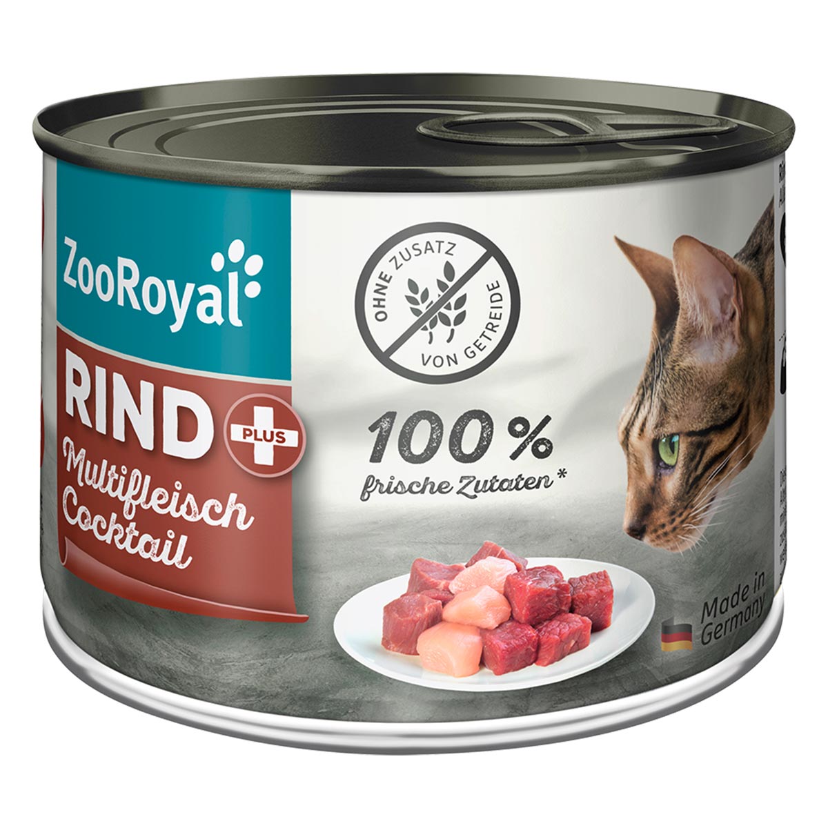 ZooRoyal Rind + Multifleischcocktail Katze 200g